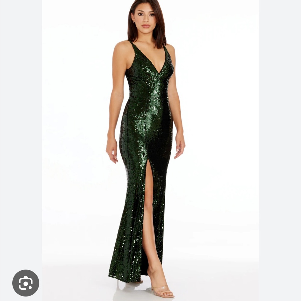 Dress the Population Green Dress